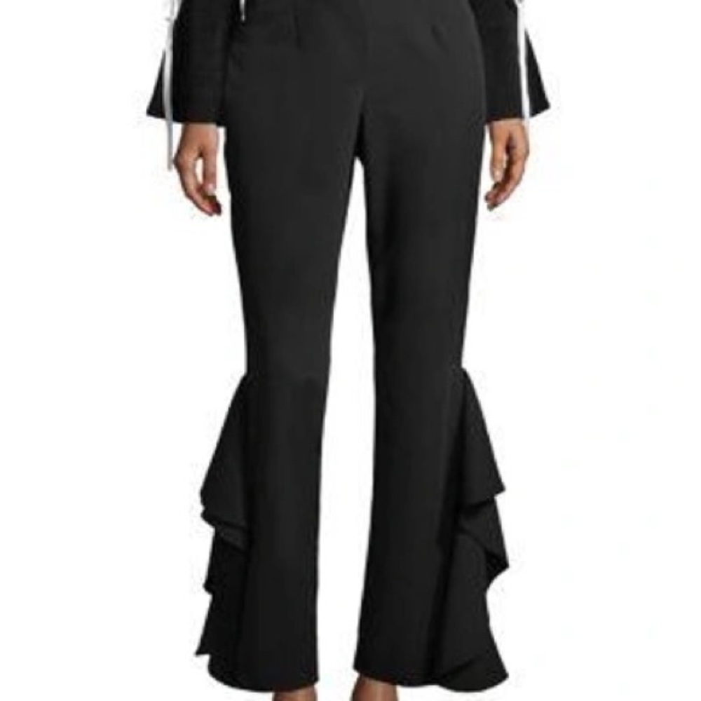 Black Boot Cut Flare Pants for Formal Occasions